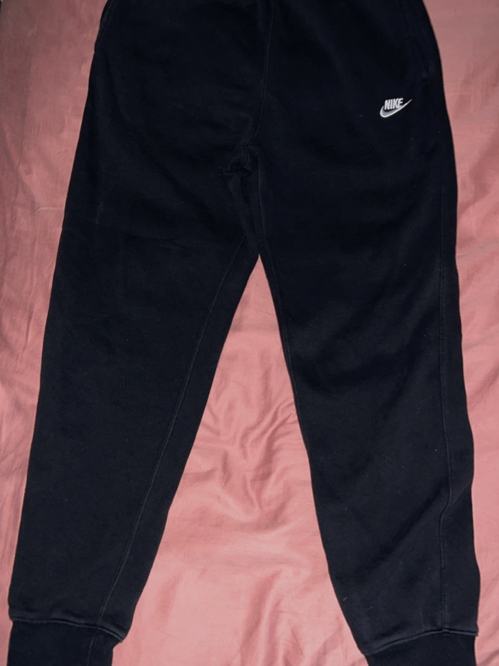 Nike Sportswear Black Fleece Tapered Jogger Pants